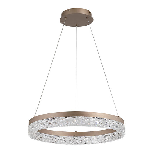 LED Полилей ринг в цвят лате SearchLight Madeleine 98700-50LT