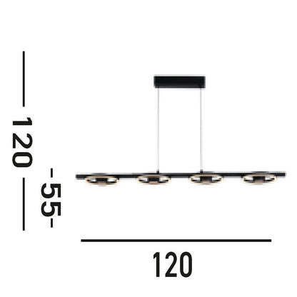 LED Полилей SearchLight Space 32804-4BK