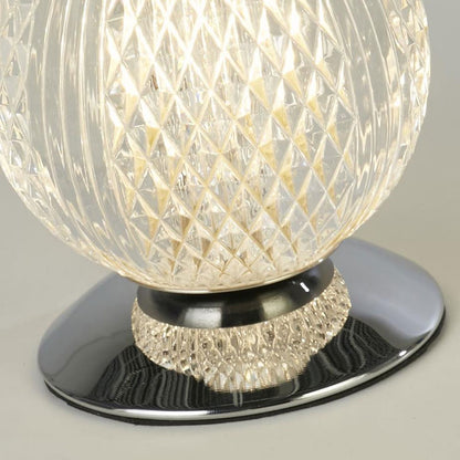 Настолна лампа хром метал и акрил SearchLight Allure EU51482CC