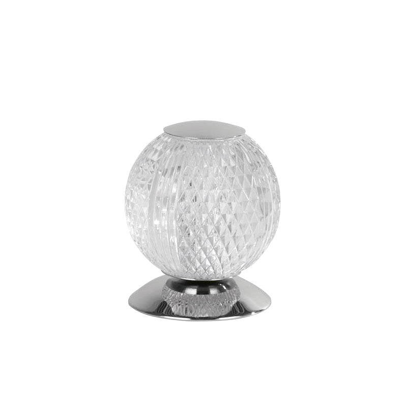 Настолна лампа хром метал и акрил SearchLight Allure EU51482CC