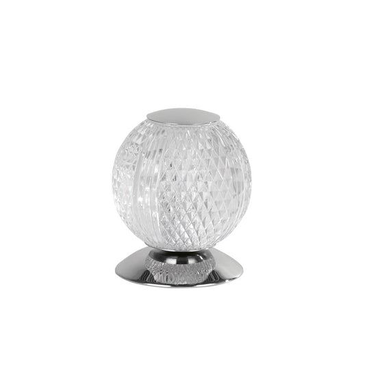Настолна лампа хром метал и акрил SearchLight Allure EU51482CC
