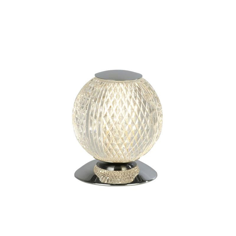 Настолна лампа хром метал и акрил SearchLight Allure EU51482CC