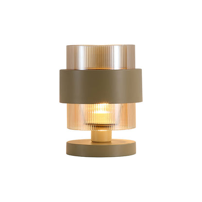 Настолна лампа с релефно стъкло SearchLight Royal EU82437-1SA