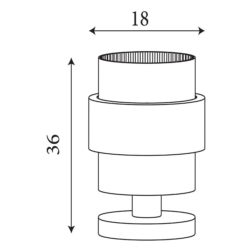 Настолна лампа с релефно стъкло SearchLight Royal EU82437-1SA