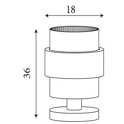 Настолна лампа с релефно стъкло SearchLight Royal EU82437-1SA