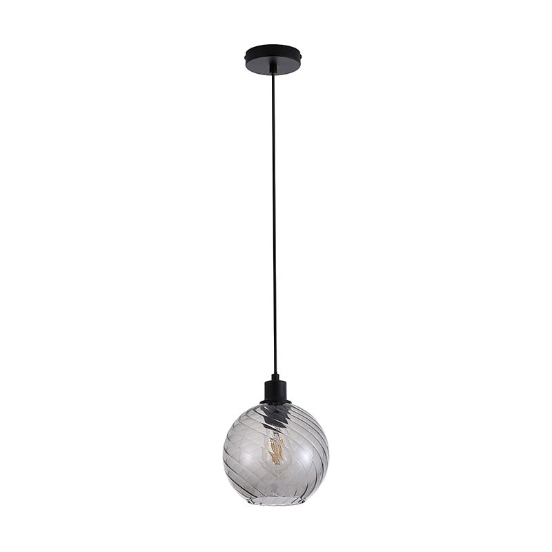 Пендел черен с релефно опушено стъкло SearchLight Radiance 44520SM