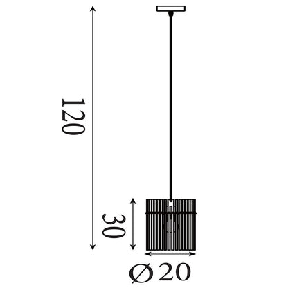 Пендел черен SearchLight Swizzle 55620SM