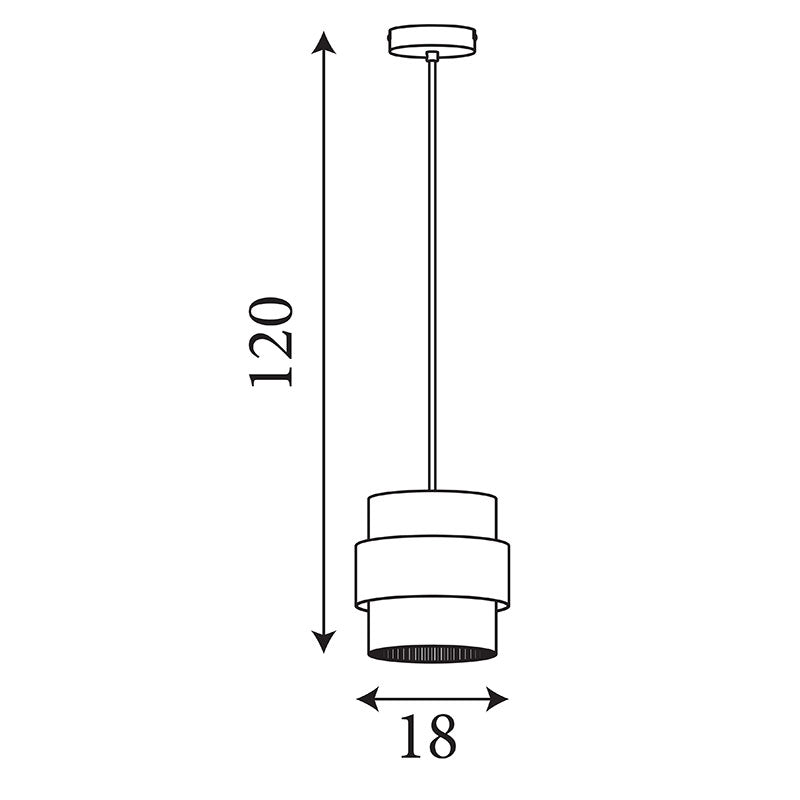 Пендел с релефно стъкло SearchLight Royal 82431-1SA