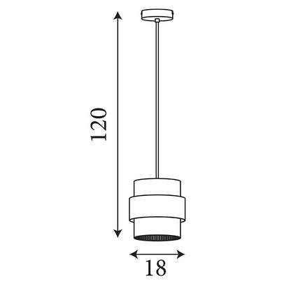Пендел с релефно стъкло SearchLight Royal 82431-1SA