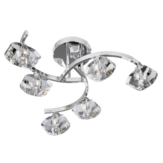 Плафон осветителни тела SearchLight SCULPTURED ICE II 8086-6CC