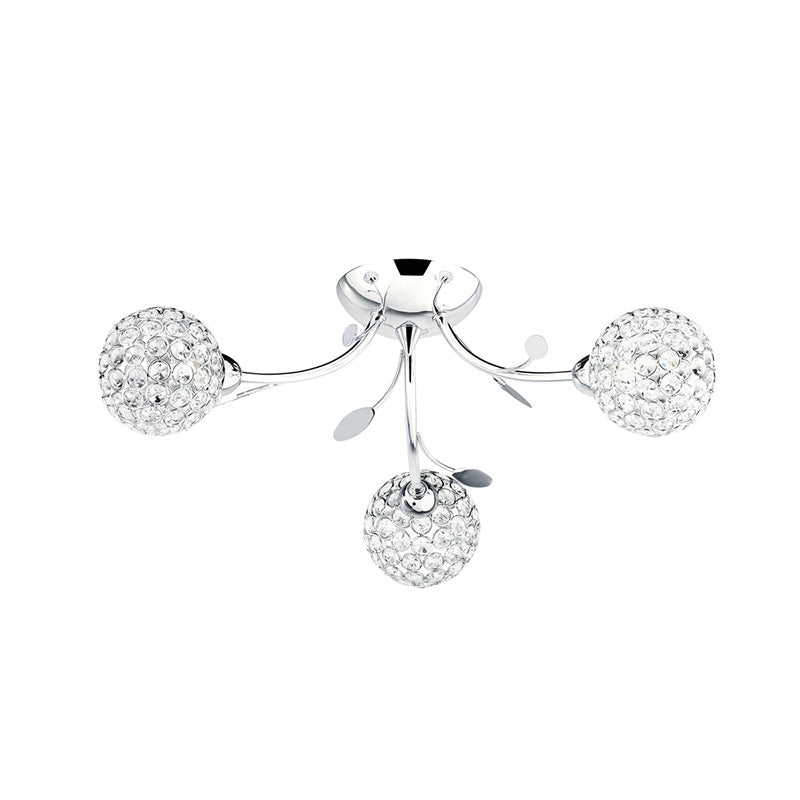 Плафон с кристали SearchLight BELLIS II 6573-3CC