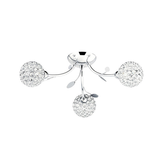 Плафон с кристали SearchLight BELLIS II 6573-3CC