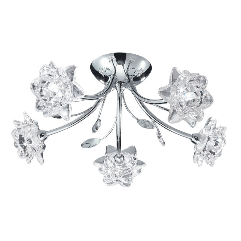 Плафон с кристали SearchLight BELLIS 9285-5CC