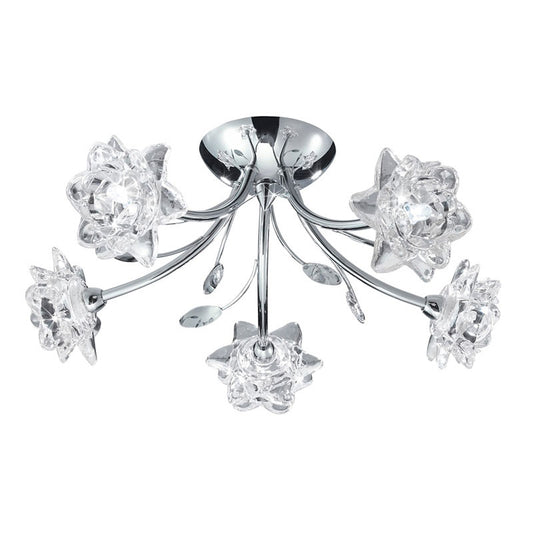 Плафон с кристали SearchLight BELLIS 9285-5CC