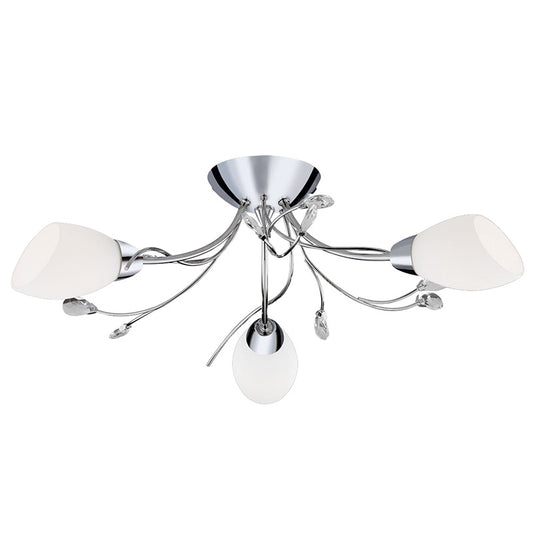 Плафон с кристали SearchLight GARDENIA 1763-3CC