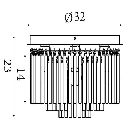 Плафон Swizzle SearchLight 55620-320SM