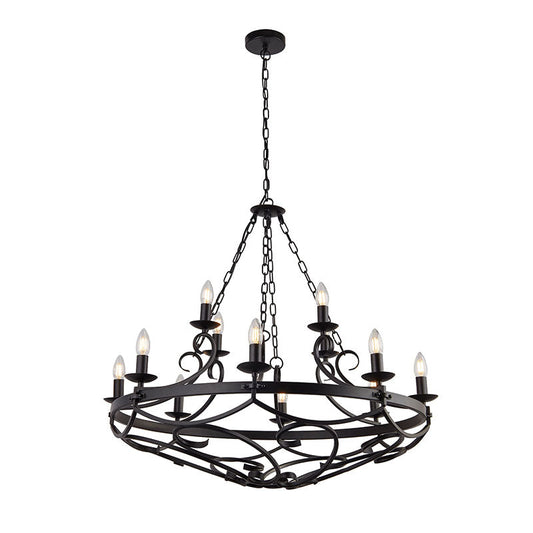 Полилей SearchLight CARTWHEEL III 8912-12BK