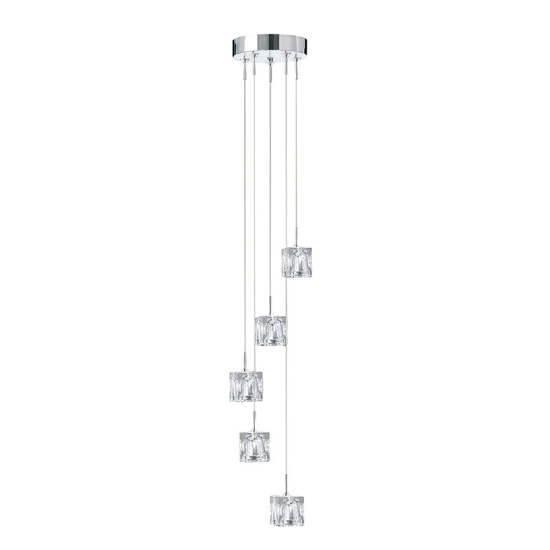 Полилей модерно осветление SearchLight ICE CUBE 6775-5-LED