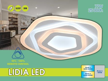 МУЛТИФУНКЦИОНАЛНА LED ПЛАФОНИЕРА LIDIA LED ∙ 77W / 004451