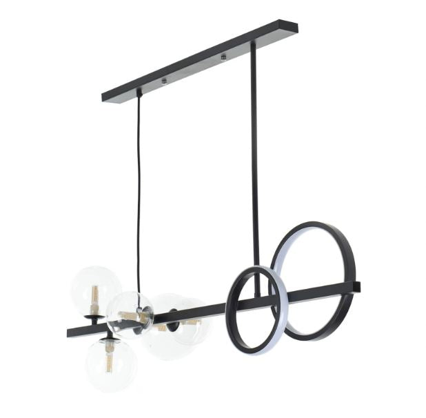 Полилей Helix, черен, led 18w 3000k+5xg9, 2419 BK