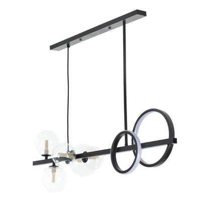 Полилей Helix, черен, led 18w 3000k+5xg9, 2419 BK