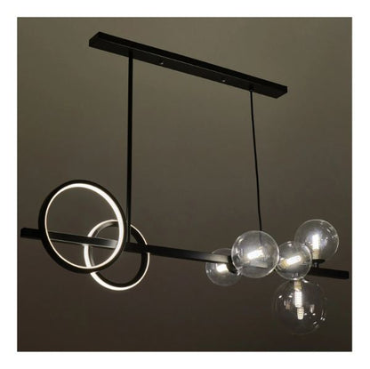 Полилей Helix, черен, led 18w 3000k+5xg9, 2419 BK