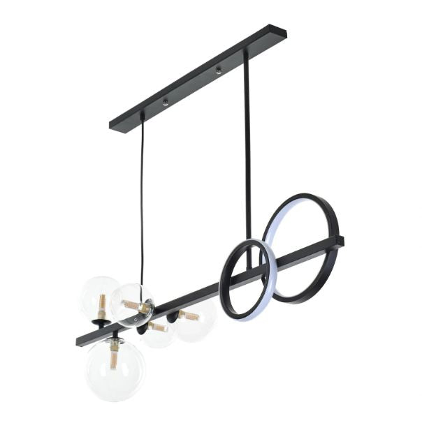 Полилей Helix, черен, led 18w 3000k+5xg9, 2419 BK