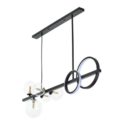 Полилей Helix, черен, led 18w 3000k+5xg9, 2419 BK