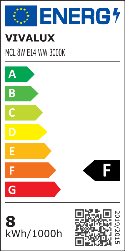 LED ЛАМПА MAX LED ∙ 8W ∙ 806LM ∙ E14 ∙ 3000K / 004456
